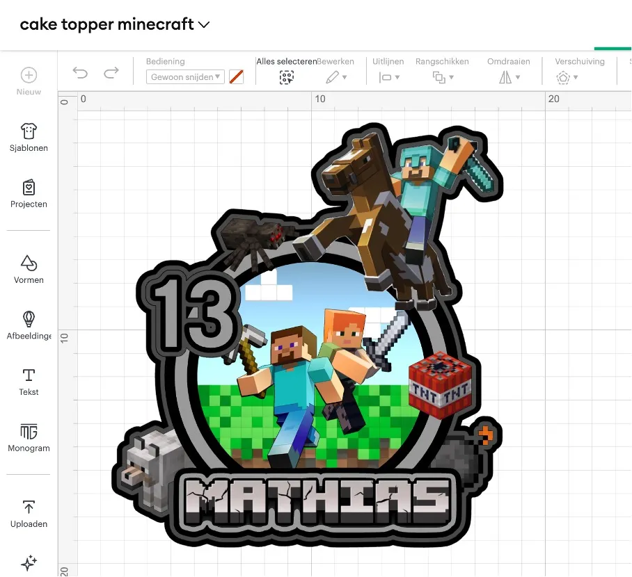 Custom Caketopper - Speciale Thema - designkost